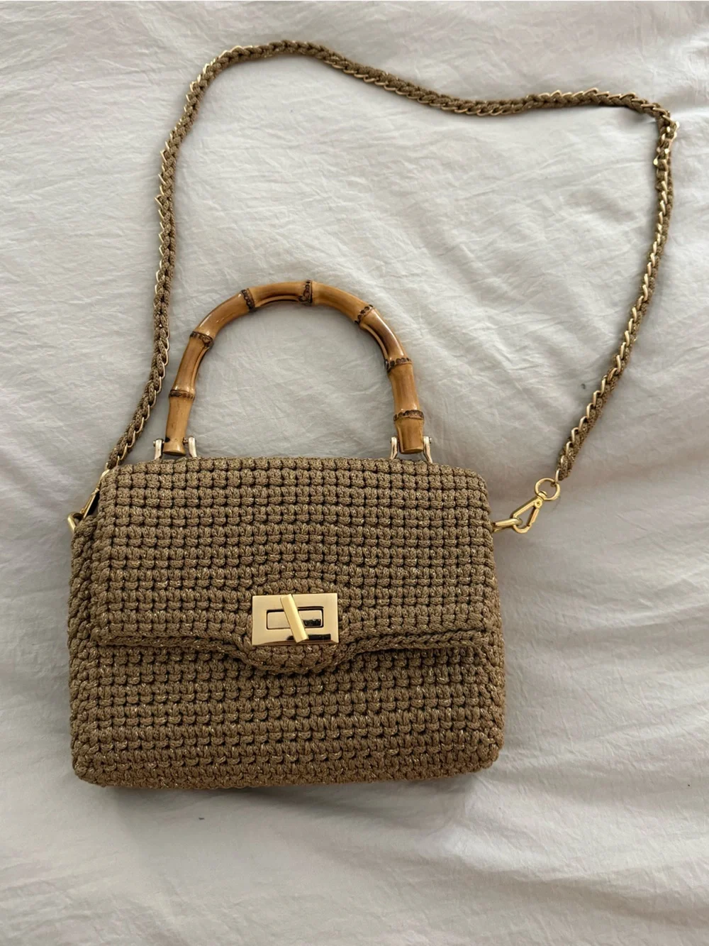 Mara Brazil Serena Lurex Woven Bag
